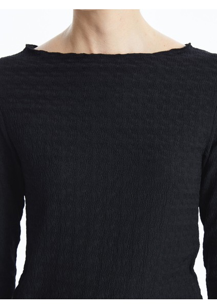 Yeni Sezon Bisiklet Yaka Dokulu Kadın Body fırsatları