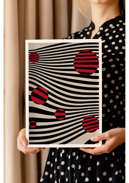 Bauhaus Serisi Beyaz Çerçeveli Poster, Tablo No:32 modelleri