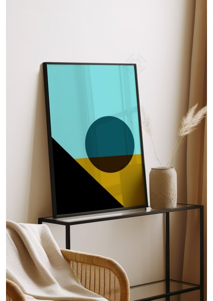 Bauhaus Serisi Siyah Çerçeveli Poster, Tablo No:80 fırsatları