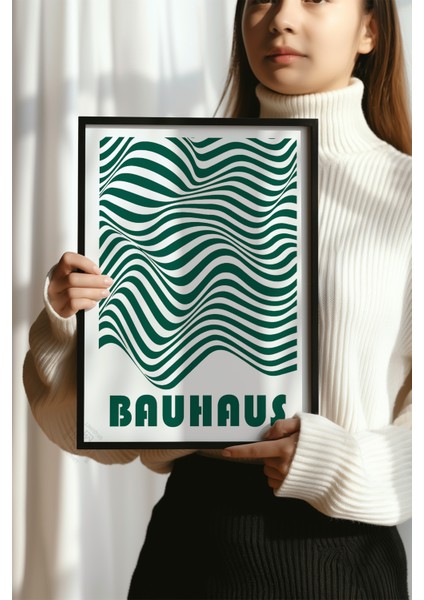 Bauhaus Serisi Siyah Çerçeveli Poster, Tablo No:68 modelleri