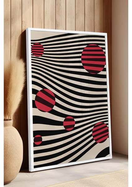 Bauhaus Serisi Beyaz Çerçeveli Poster, Tablo No:32 fırsatları