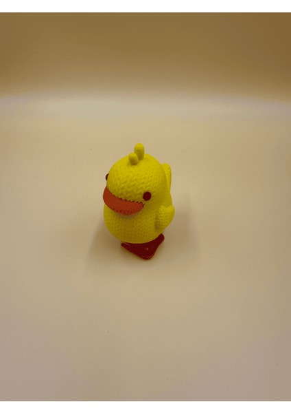 Sarı Kurmalı Hareketli Pilsiz Ördek Figürlü Oyuncak / Verslab Print fiyatları