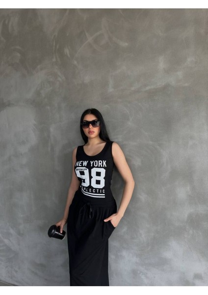 Ithal Kompak Süprem Kumaş Baskılı Maxı Boy Elbise Bluz Etek Görünümlü modelleri