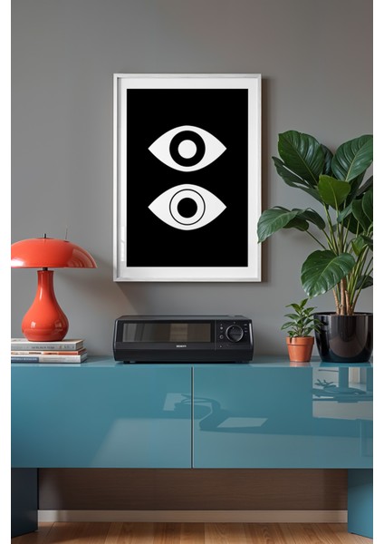 Bauhaus Serisi Beyaz Çerçeveli Poster, Tablo No:49 fiyatları