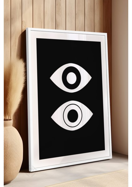 Bauhaus Serisi Beyaz Çerçeveli Poster, Tablo No:49 fırsatları