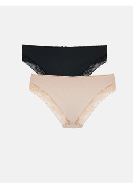 Yeni Sezon Dantel Detaylı Bikini Külot 2'li fırsatları