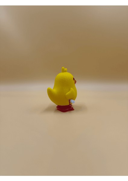 Sarı Kurmalı Hareketli Pilsiz Ördek Figürlü Oyuncak / Verslab Print modelleri