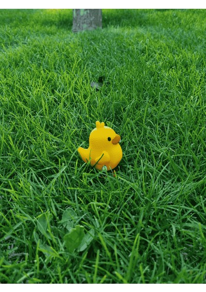 Sarı Kurmalı Hareketli Pilsiz Ördek Figürlü Oyuncak / Verslab Print indirimleri