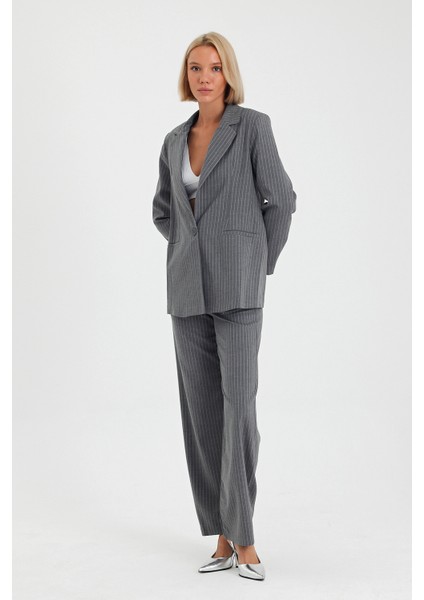 Ekru Renk Premium Boy Fit Kadın Pantolon Kolsuz Ceket Yelek Takımı Atlas Kumaş fırsatları