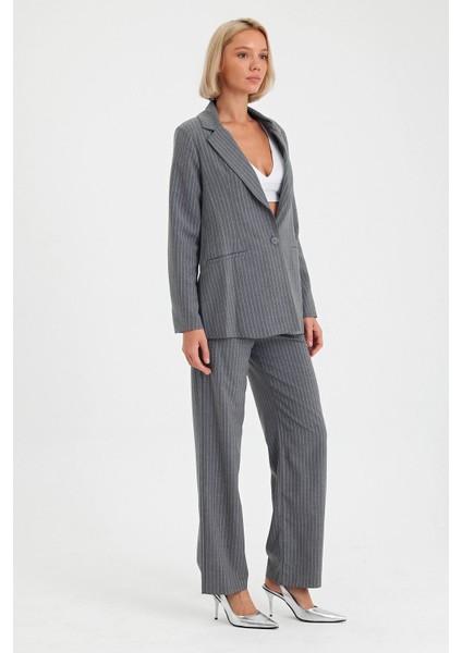 Ekru Renk Premium Boy Fit Kadın Pantolon Kolsuz Ceket Yelek Takımı Atlas Kumaş indirimleri