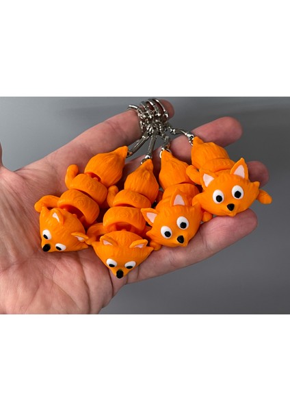 Hareketli Tilki Anahtarlık 4 Adet