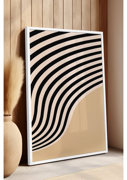Bauhaus Serisi Beyaz Çerçeveli Poster, Tablo No:66 fırsatları