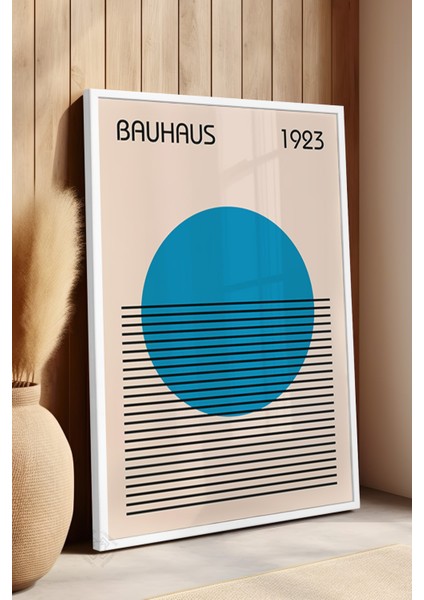 Bauhaus Serisi Beyaz Çerçeveli Poster, Tablo No:17 fırsatları