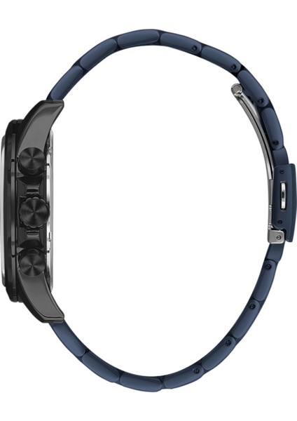 DK.1.10692.10 Koyu Lacivert Fonksiyonlu Gümüş Göstergeli Çelik Kordonlu Takvimli Erkek Kol Saati fiyatları