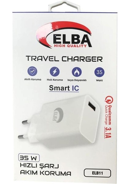 ELB11 ELB-35W USB 35W Hızlı Şarj Akım Koruma Ev Şarj Kafa modelleri