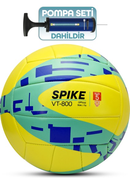 VT800 Spike Voleybol Topu Pompalı Yumuşak Doku Semi-Pro İç-Dış Mekan Soft Touch 300 g No:5