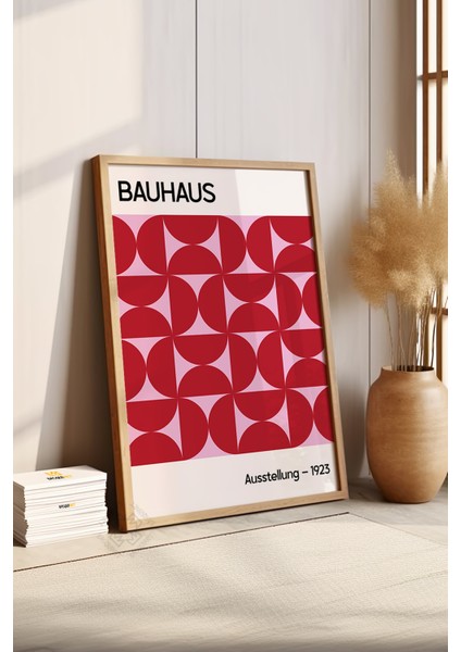 Bauhaus Serisi Ahşap Çerçeveli Poster, Tablo NO:123 fırsatları