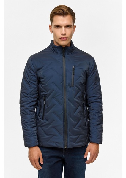 Kapitone Erkek Mont MN2008700486 Lacivert