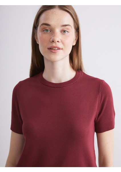 Yeni Sezon Bisiklet Yaka Kadın Triko Kazak