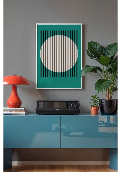 Bauhaus Serisi Beyaz Çerçeveli Poster, Tablo No:79 fiyatları