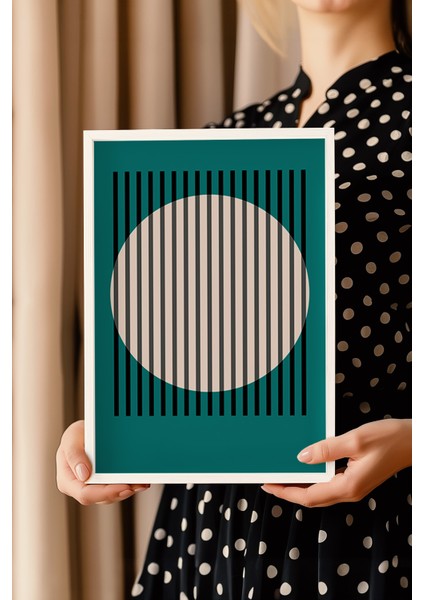 Bauhaus Serisi Beyaz Çerçeveli Poster, Tablo No:79 modelleri