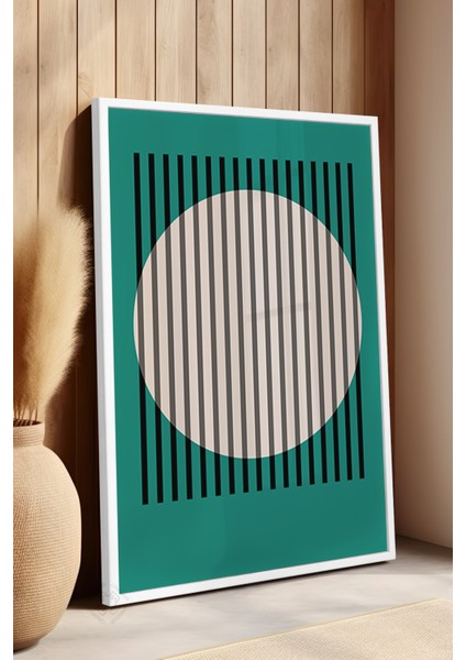 Bauhaus Serisi Beyaz Çerçeveli Poster, Tablo No:79 fırsatları