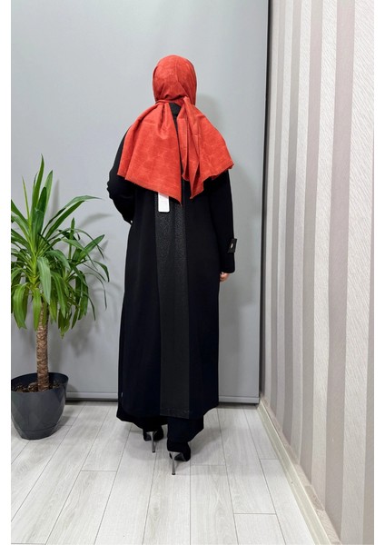 Deri Detaylı Kap Siyah 56MK6107 modelleri