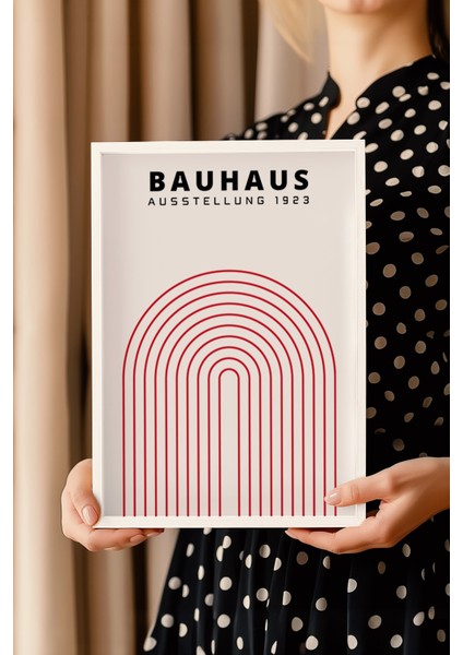 Bauhaus Serisi Beyaz Çerçeveli Poster, Tablo NO:113 modelleri
