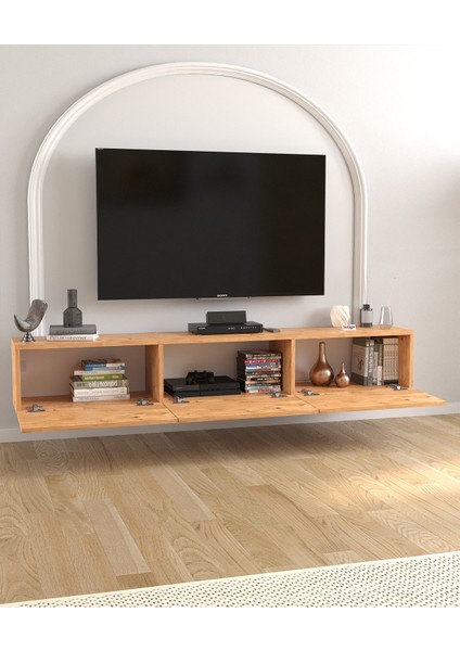 Tv Ünitesi Tv Sehpası Düşer Kapaklı Tv Ünitesi Televizyon Sehpası 180 cm Marvel Çam modelleri