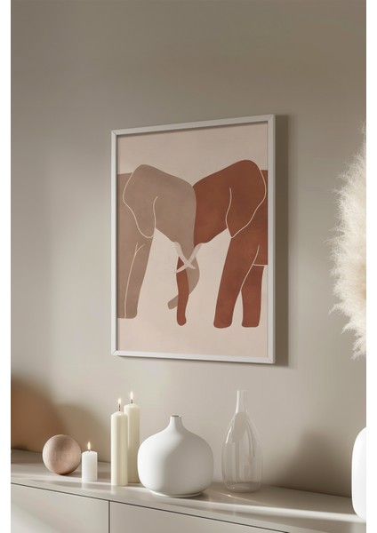 Bohemian Serisi Beyaz Çerçeveli Poster, Tablo No:33