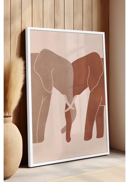Bohemian Serisi Beyaz Çerçeveli Poster, Tablo No:33 fırsatları