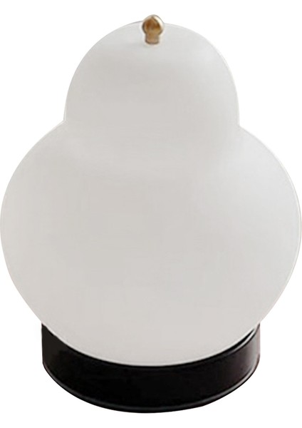 Fransız Krem ​​armut Masa Lambası Başucu Minimalist Oturma Odası Şarj Edilebilir Lamba Ambiyans Dekoratif Gece Lambası Beyaz (Yurt Dışından)