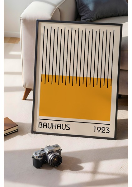 Bauhaus Serisi Siyah Çerçeveli Poster, Tablo No:23