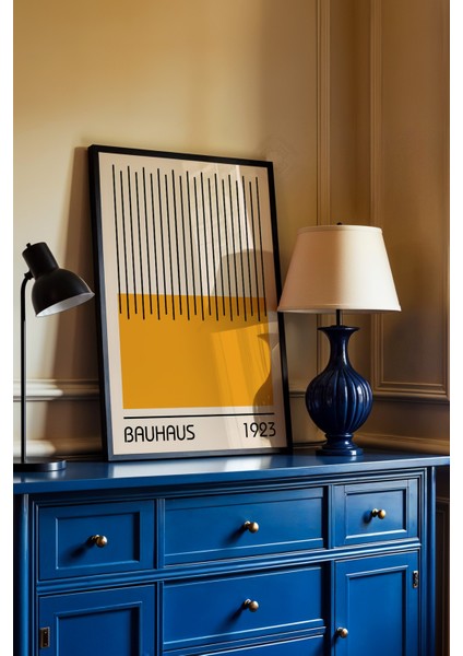 Bauhaus Serisi Siyah Çerçeveli Poster, Tablo No:23 fiyatları