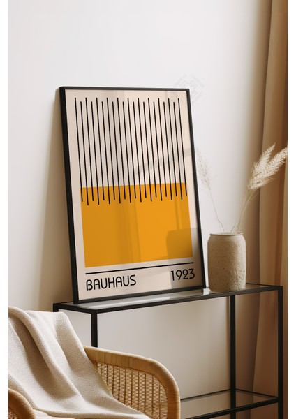 Bauhaus Serisi Siyah Çerçeveli Poster, Tablo No:23 fırsatları