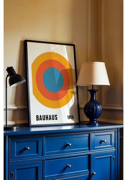 Bauhaus Serisi Siyah Çerçeveli Poster, Tablo No:94 fiyatları