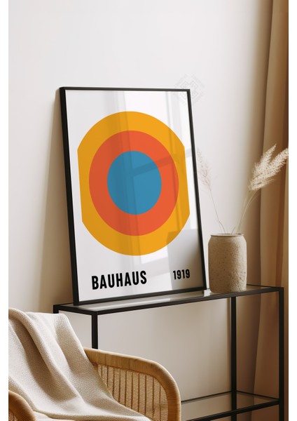 Bauhaus Serisi Siyah Çerçeveli Poster, Tablo No:94 fırsatları