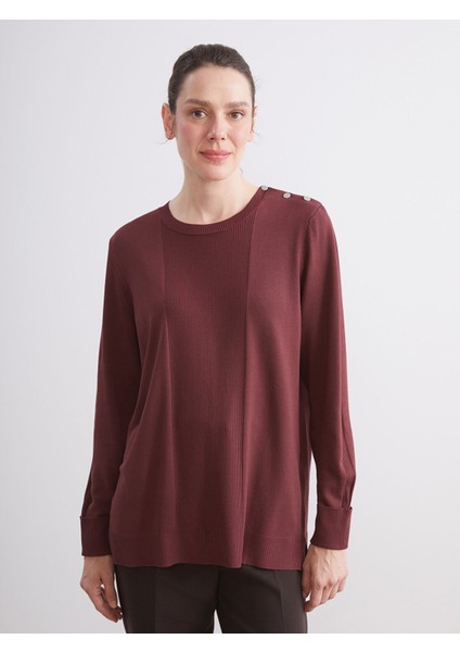 Yeni Sezon Bisiklet Yaka Kadın Triko Kazak