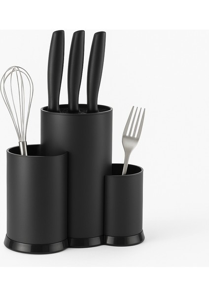 Lüks Tezgah Üstü 3 Bölmeli Kaşık Bıçak Çatal Standı – Modern Tasarımlı Mutfak Düzenleyici Organizer fırsatları