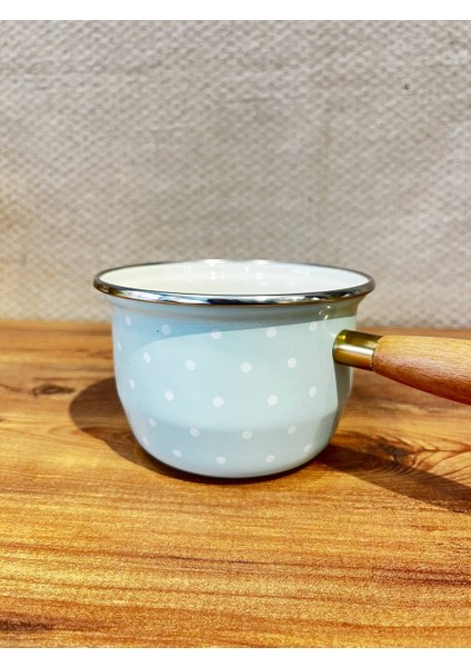 Mavi Puantiye Desenli Emaye Sütlük - Isıtma Tenceresi fiyatları