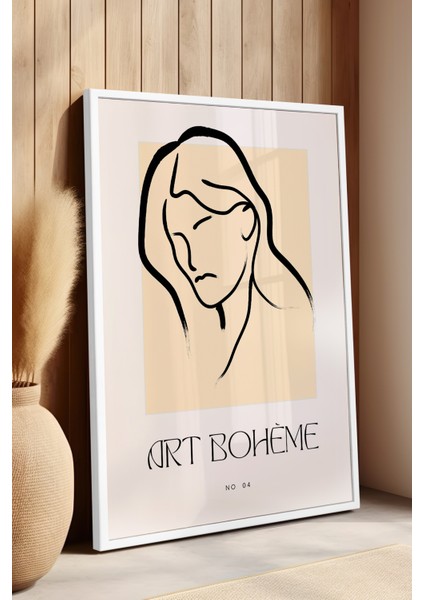 Bohemian Serisi Beyaz Çerçeveli Poster, Tablo No:89 fırsatları