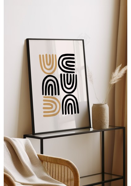 Bauhaus Serisi Siyah Çerçeveli Poster, Tablo NO:106 fırsatları