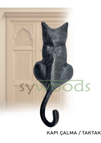 Kedi kapı taktak pirinç malzeme dekoratif vintage kapı aksesuarı taktak fiyatları