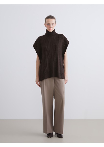 Yeni Sezon Balıkçı Yaka Ajurlu Kadın Triko Süveter fiyatları