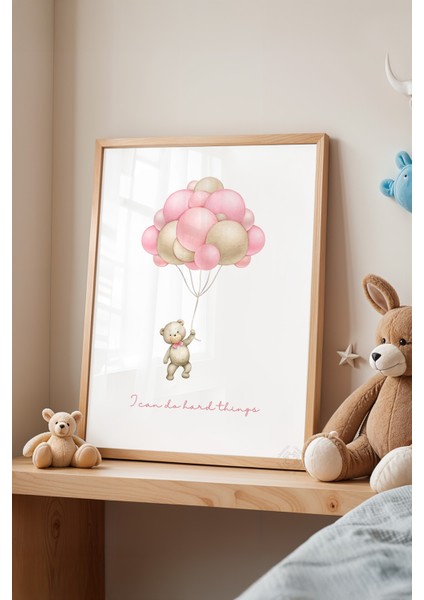 Çocuk Odası, Bebek Odası Ahşap Çerçeveli Poster, Tablo NO:112