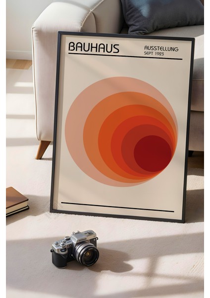 Bauhaus Serisi Siyah Çerçeveli Poster, Tablo No:26
