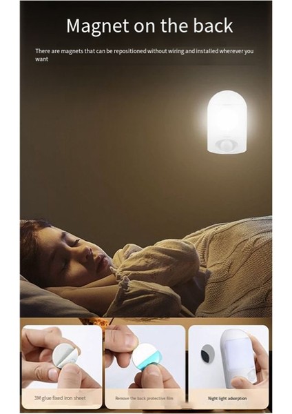 Kare LED Sensör Işık Küçük Masa Lambası Yurt Başucu Gece Işığı Taşınabilir Acil Gece Işığı (Yurt Dışından) fiyatları