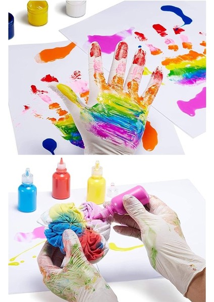 Lateks Tek Kullanımlık Pudralı Eldiven 2 Paket Doktor Eldiveni Muayene Eldiveni Beyaz M Beden Çok Amaçlı Gıda Temizlik fırsatları