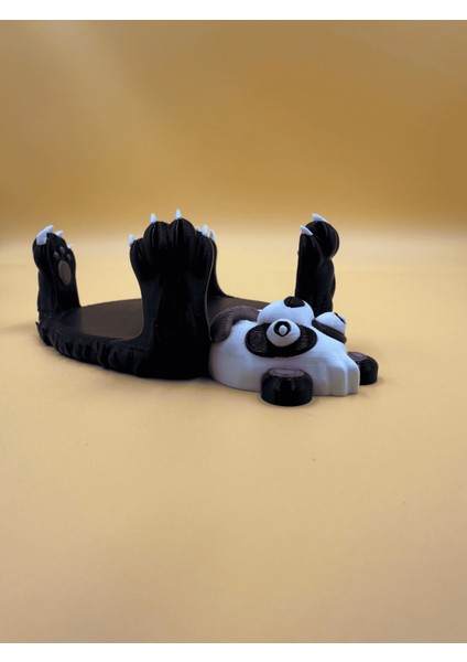 Siyah Dili Dışarda Panda Press Bardak Altlığı / Verslab Print