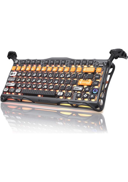 Mercury K1 Pro Rgb Kablosuz Mekanik Gaming Klavye, Alüminyum Çerçeveli, Ingilizce Q, Cyberflare